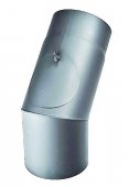 Koleno kouřové 150/45°/1,5mm čistící antracit koleno kouřovodu